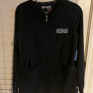 XS Black Scrub Jacket